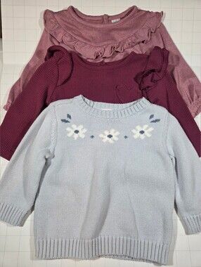Set Of 3 Baby Girl Outfits (6 Pieces) 6-9 Months